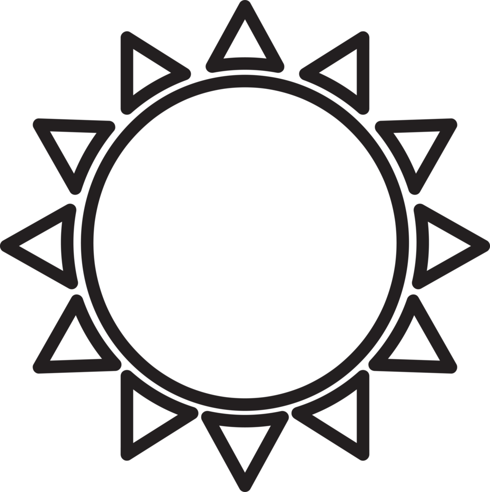 Sun Icon sign symbol design png