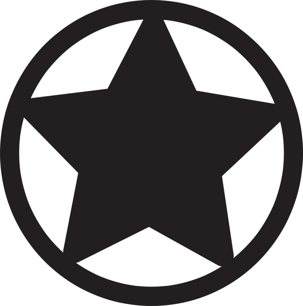 Star icon sign symbol design png