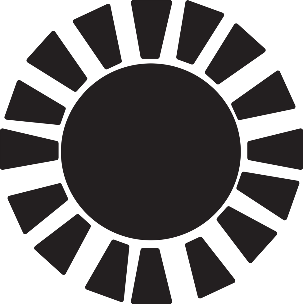 Sun Icon sign symbol design png