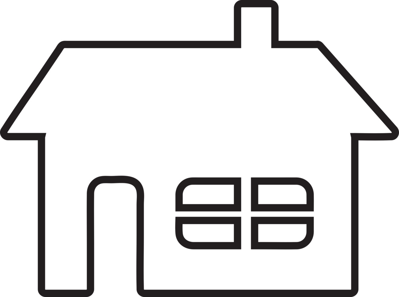 House and Home icon symbol sign png