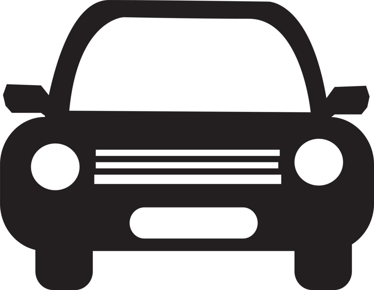 diseño de símbolo de signo de icono de coche png