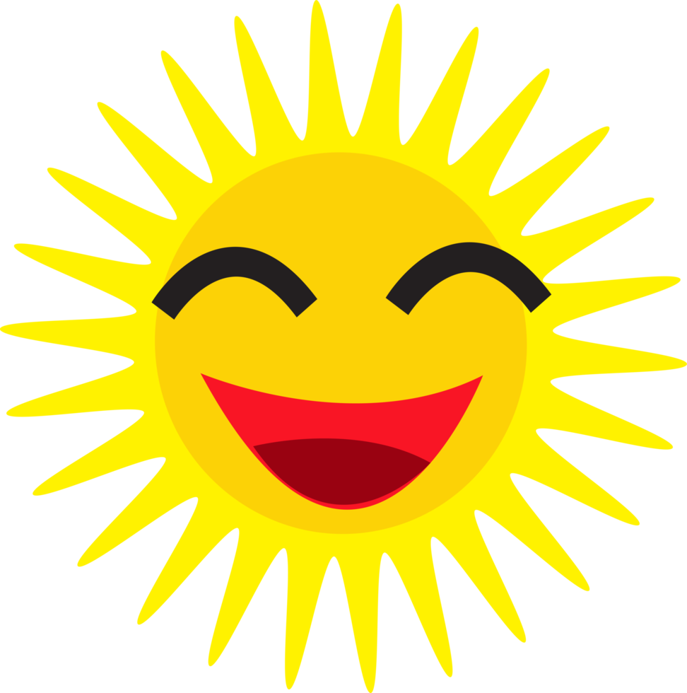 sun icon emotion cartoon sign symbol design png