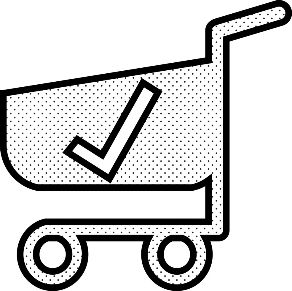 Shopping cart trolley icon sign design png