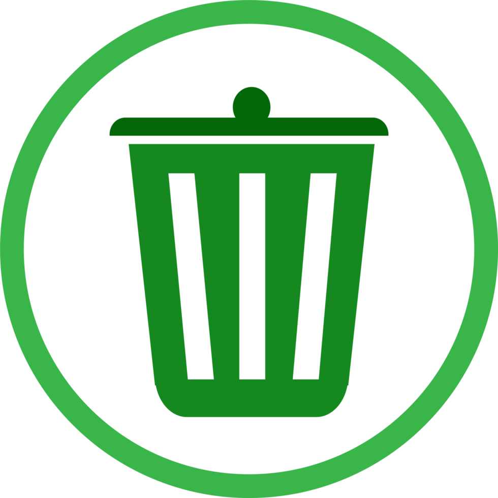 Trash can recycle bin icon png