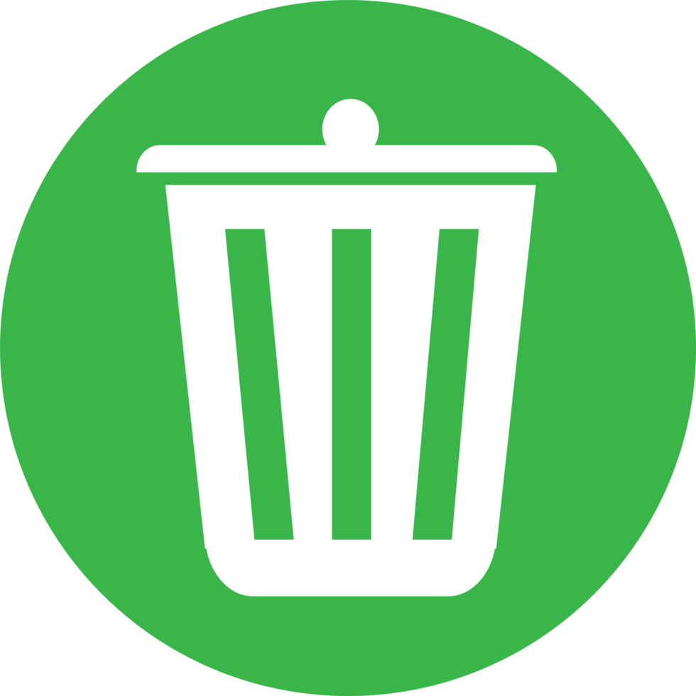 Trash can recycle bin icon png