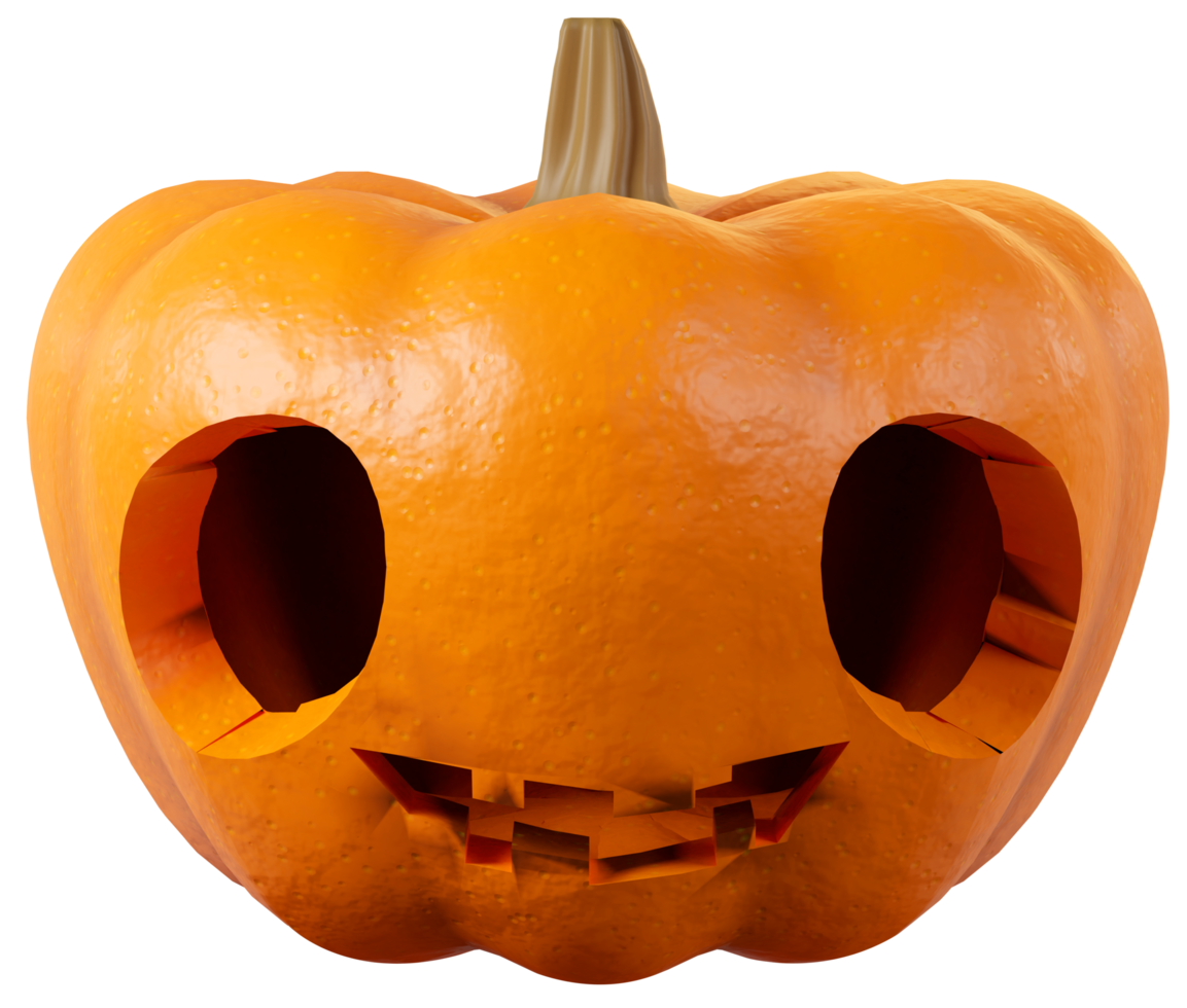 Halloween Pumpkin with eye ghost face png