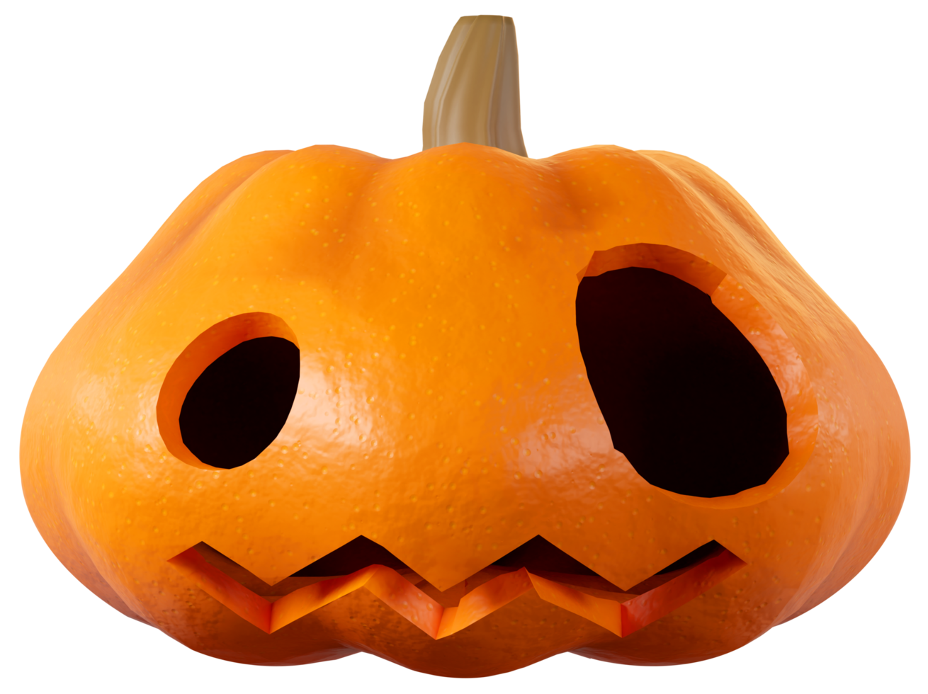 zucca di Halloween con la faccia del fantasma dell'occhio png