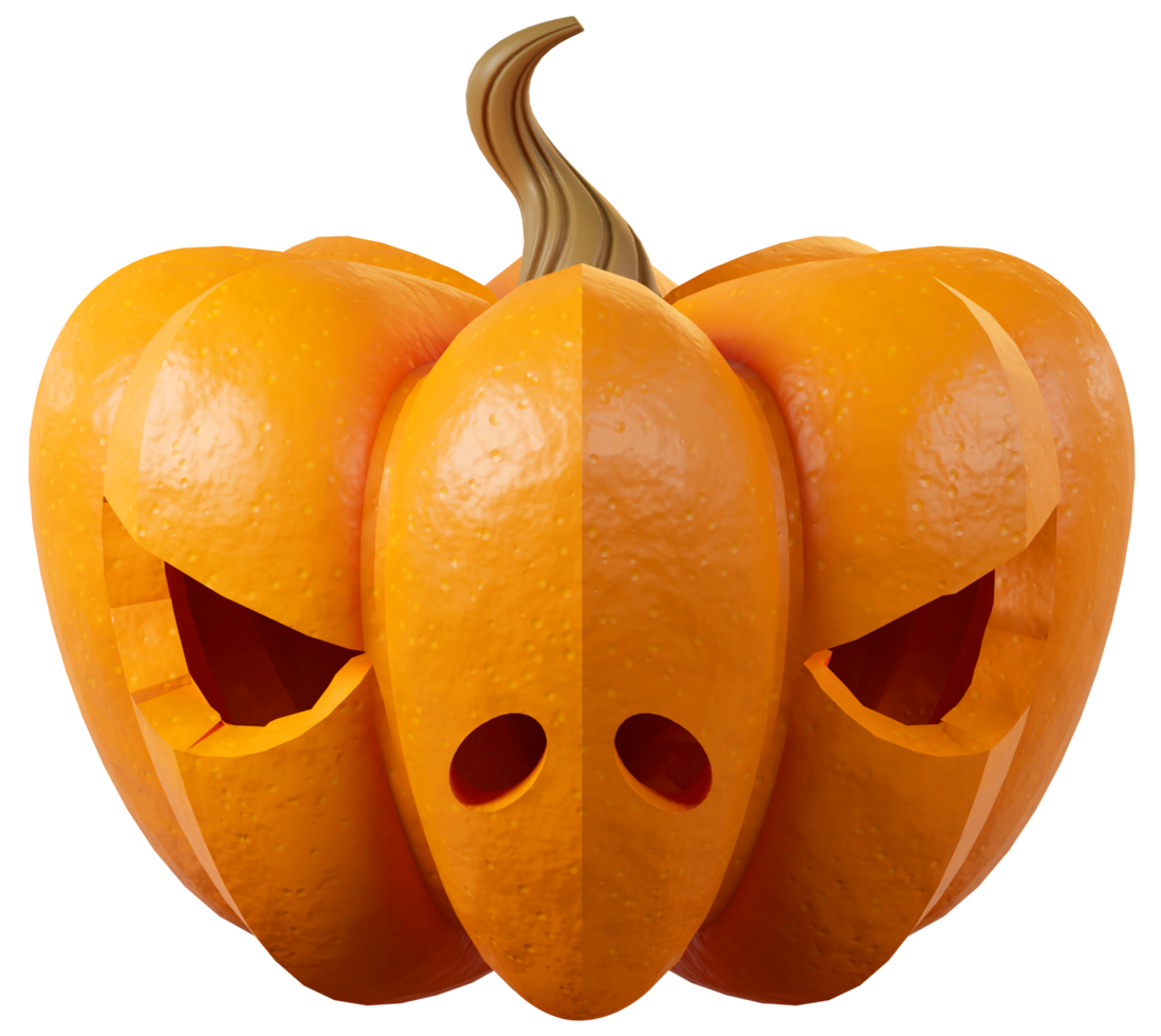 Halloween Pumpkin with eye ghost face png