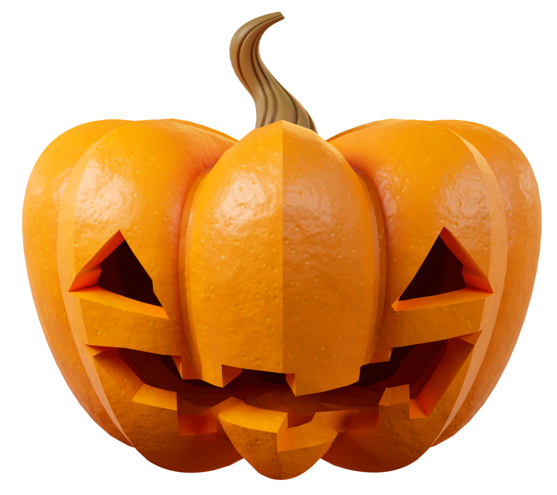 Halloween Pumpkin with eye ghost face png