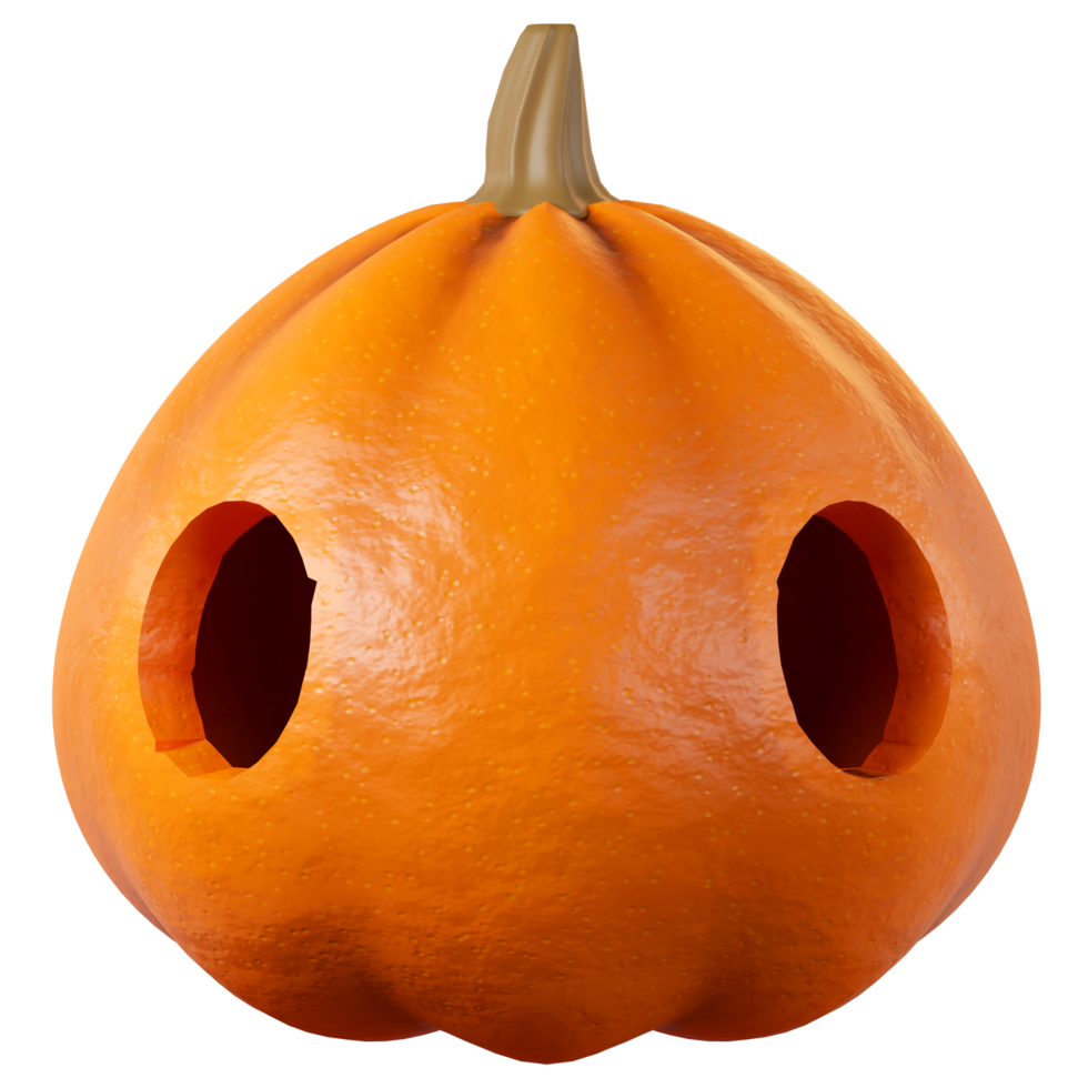 Halloween Pumpkin with eye ghost face png