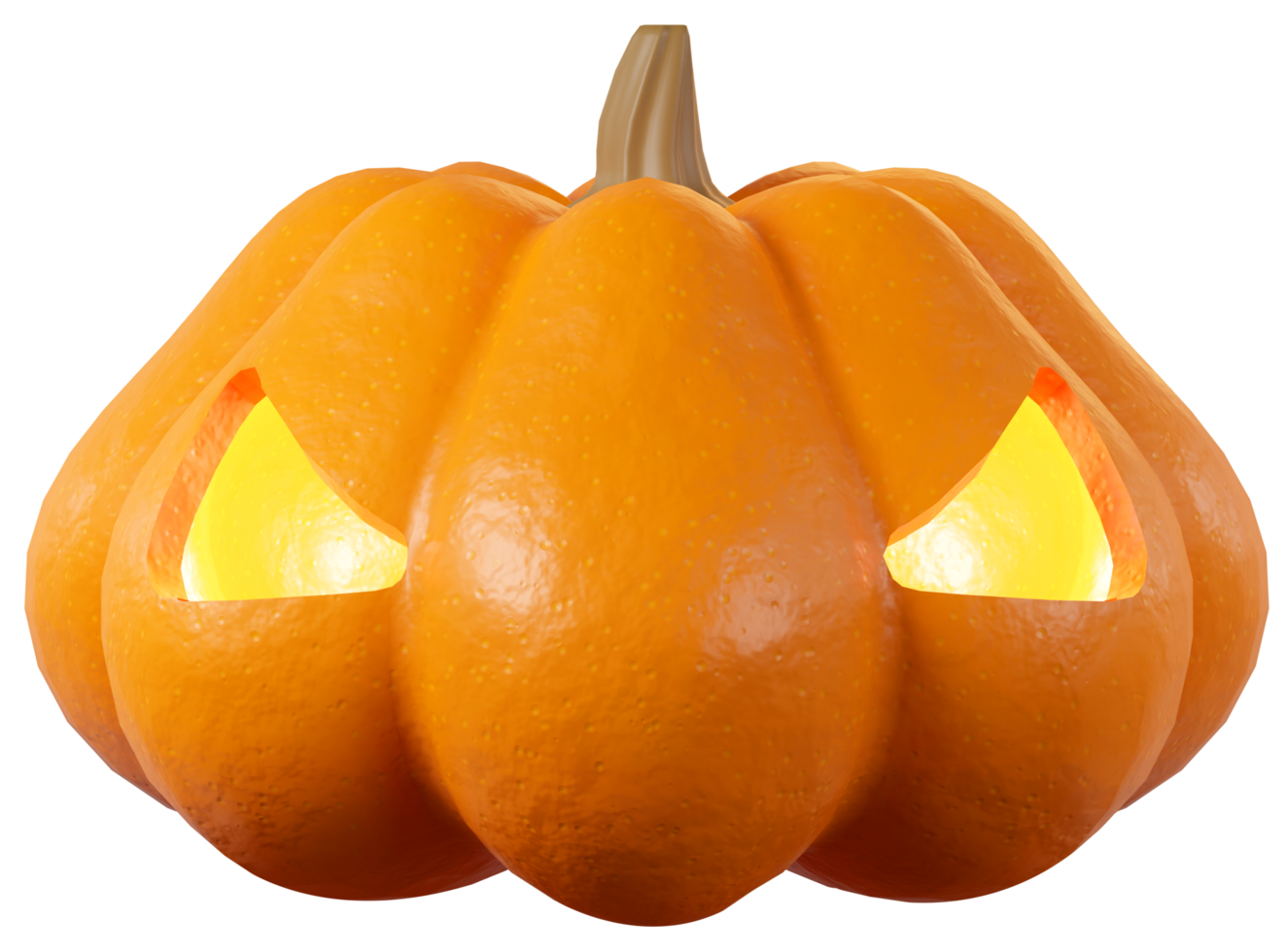 zucca di Halloween con la faccia del fantasma dell'occhio png