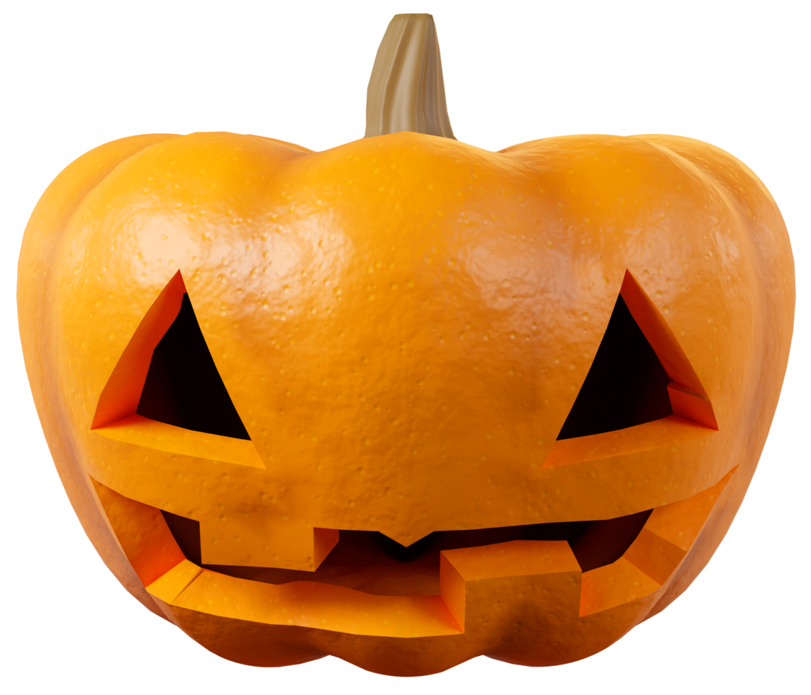 Halloween Pumpkin with eye ghost face png