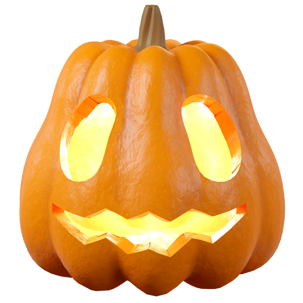 Halloween Pumpkin with eye ghost face png