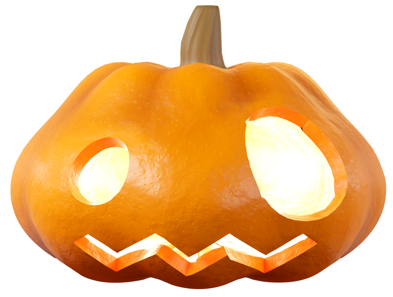 Halloween Pumpkin with eye ghost face png