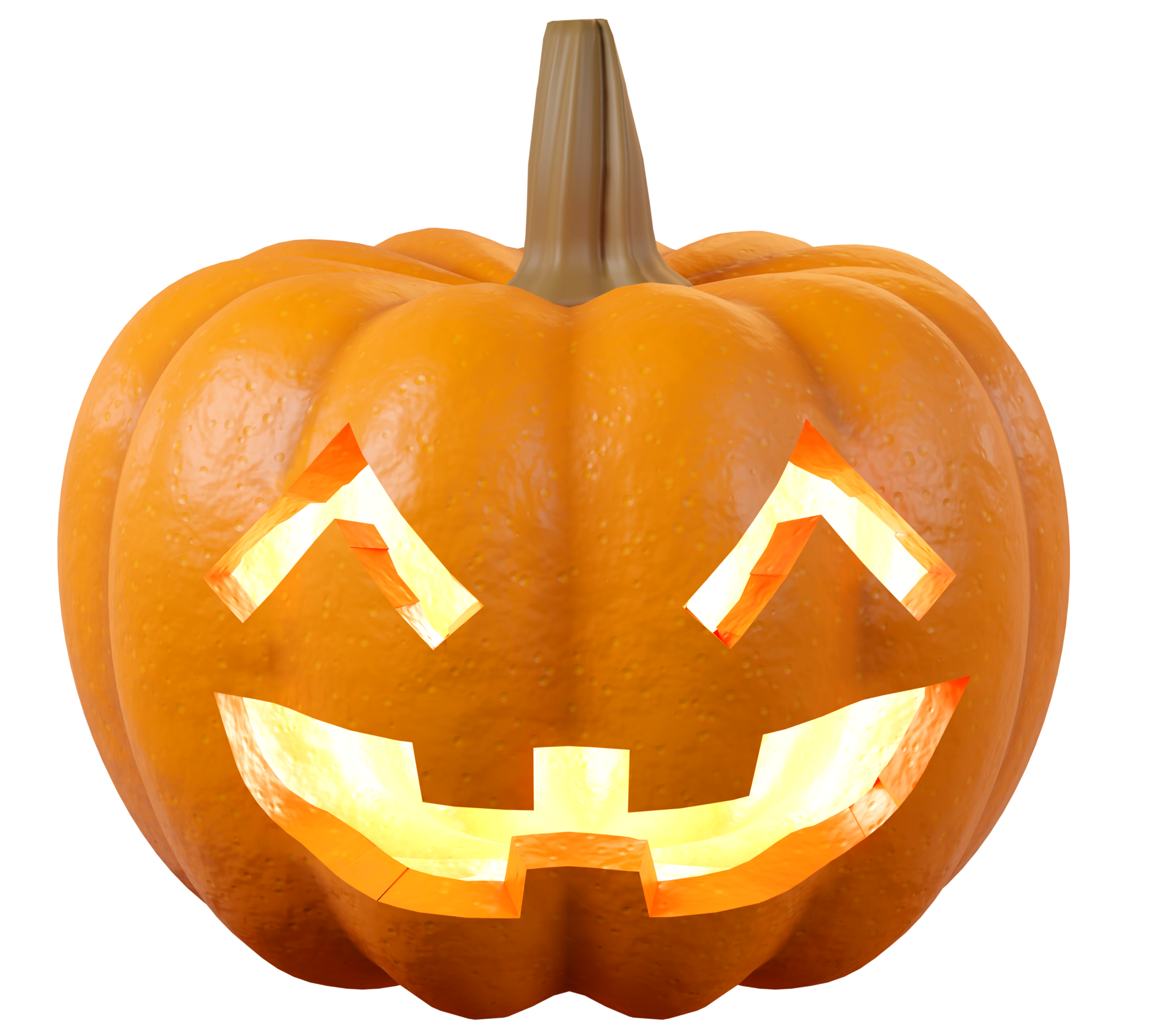 lanterna de abóbora png com uma cara assustadora para evento de halloween.  design de elementos de