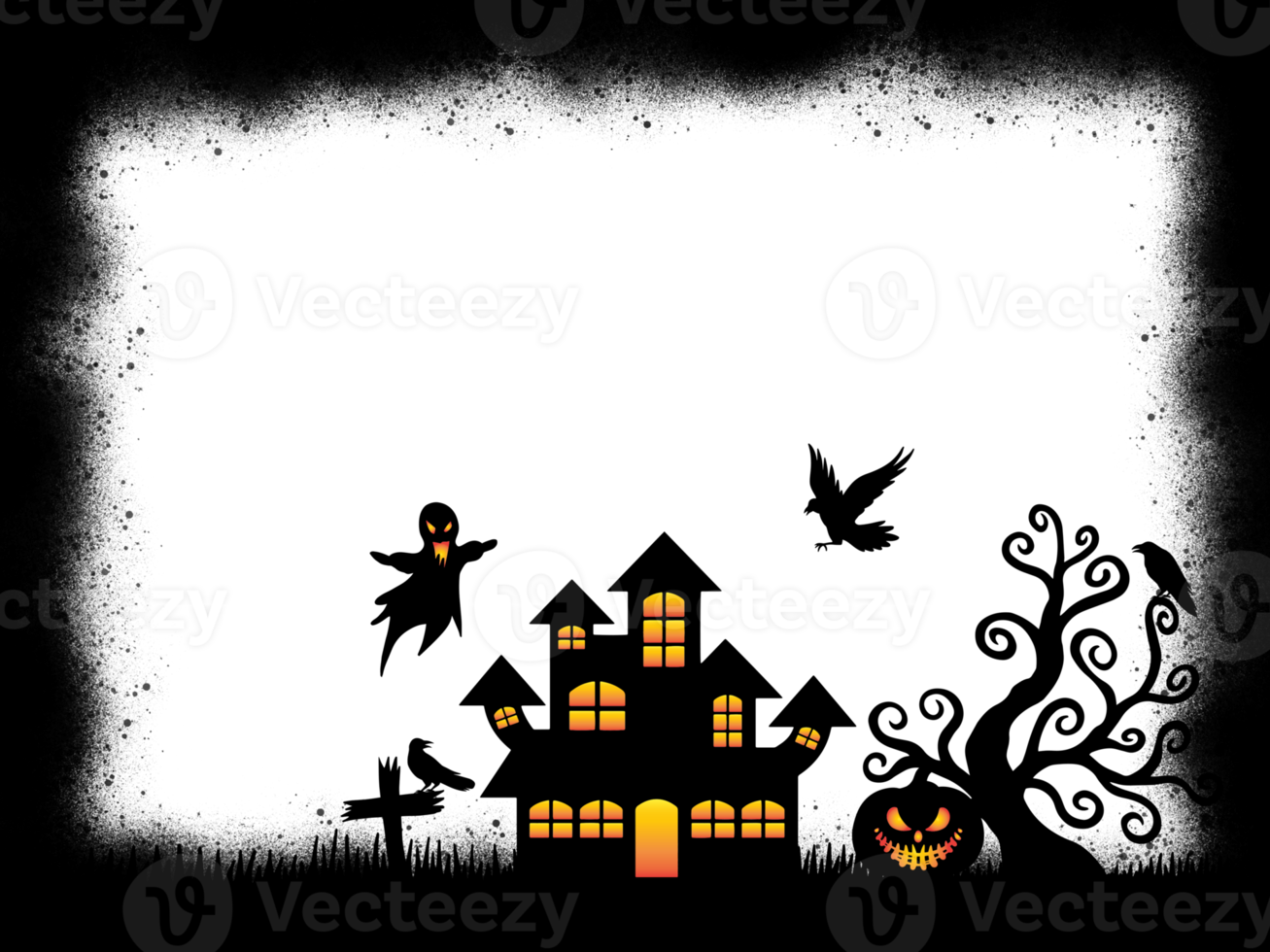 Halloween Silhouette Background Illustration 10161360 PNG