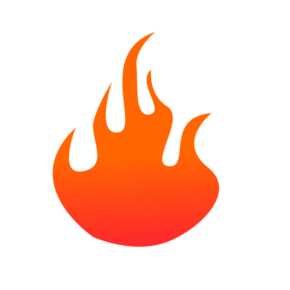 ilustración del icono de fuego png