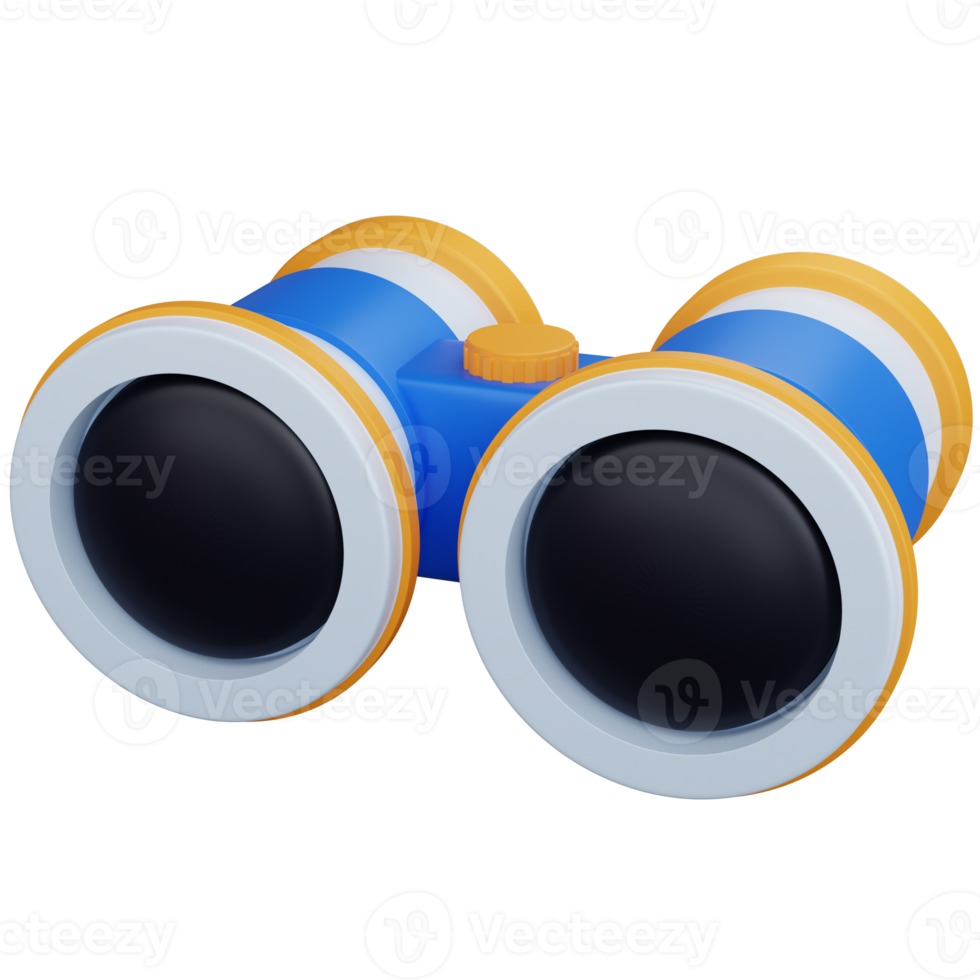 3d rendering binocular isolated png