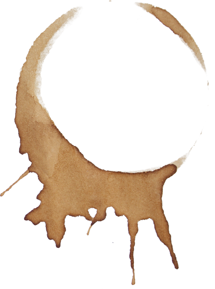 Coffee Stain Real Cup Mess Mark png