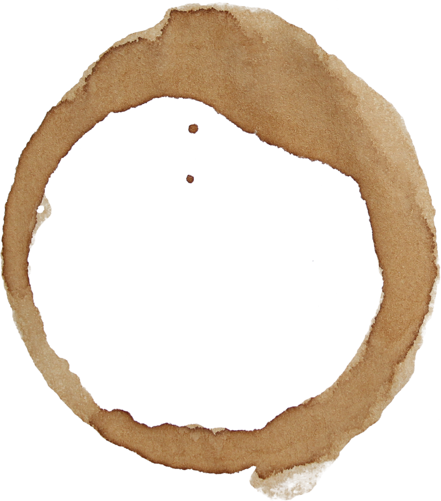 Coffee Stain Real Cup Mess Mark png