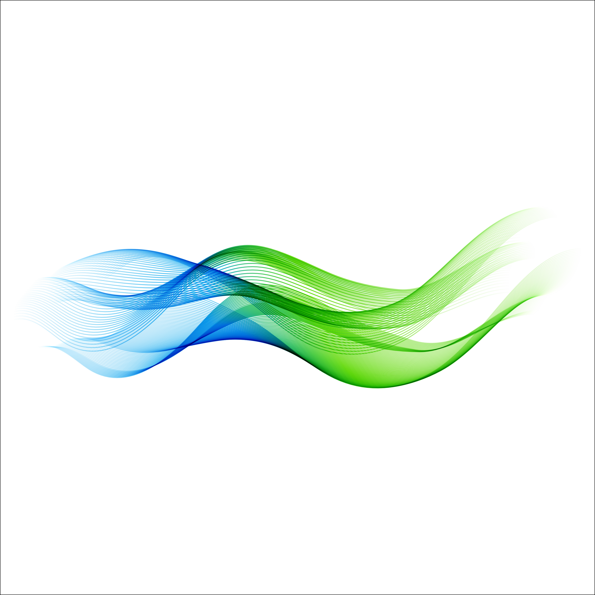 Blue And Green Abstract Waves Png Clipart Transparent Background Image