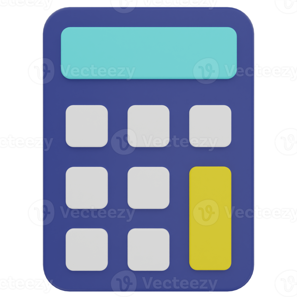 Calculator 3D Illustration png