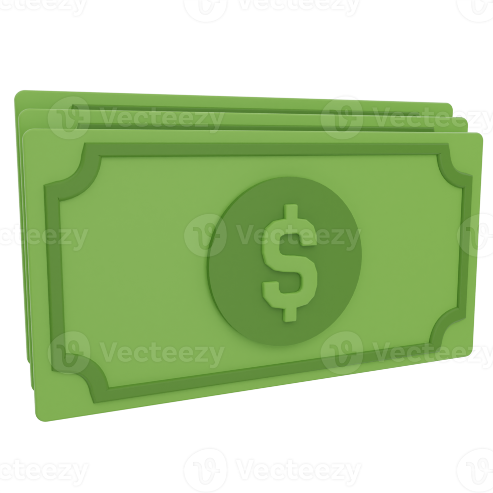 Money Cash 3D Illustration png