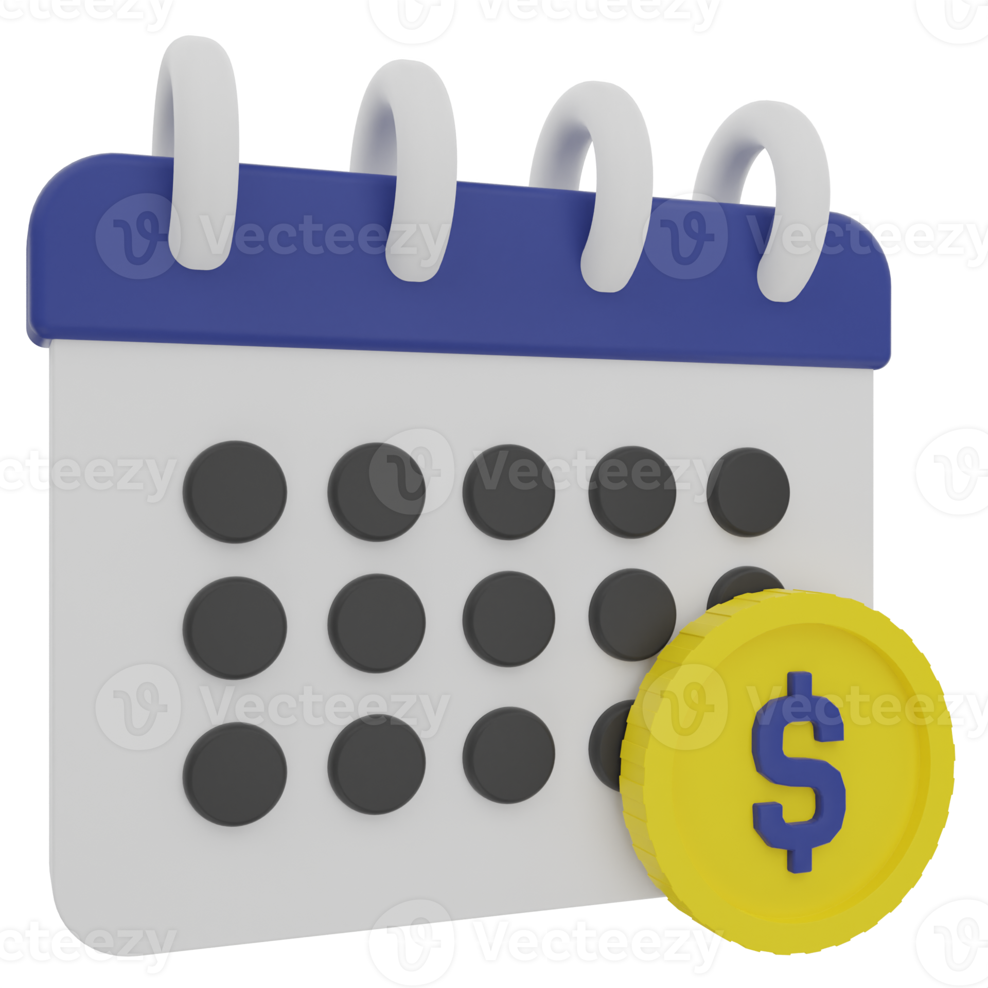 Payment schedule 3d illustration 10161623 png