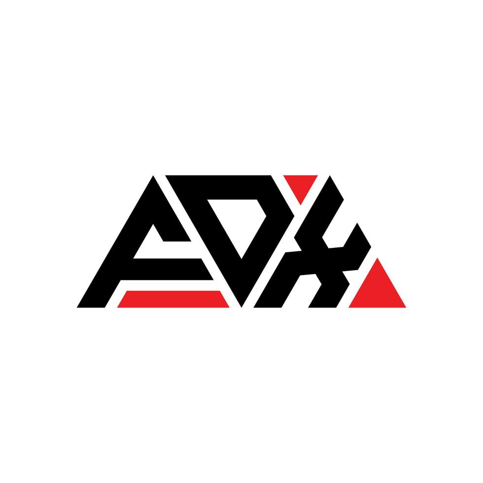 FDX triangle letter logo design with triangle shape. FDX triangle logo design monogram. FDX triangle vector logo template with red color. FDX triangular logo Simple, Elegant, and Luxurious Logo. FDX