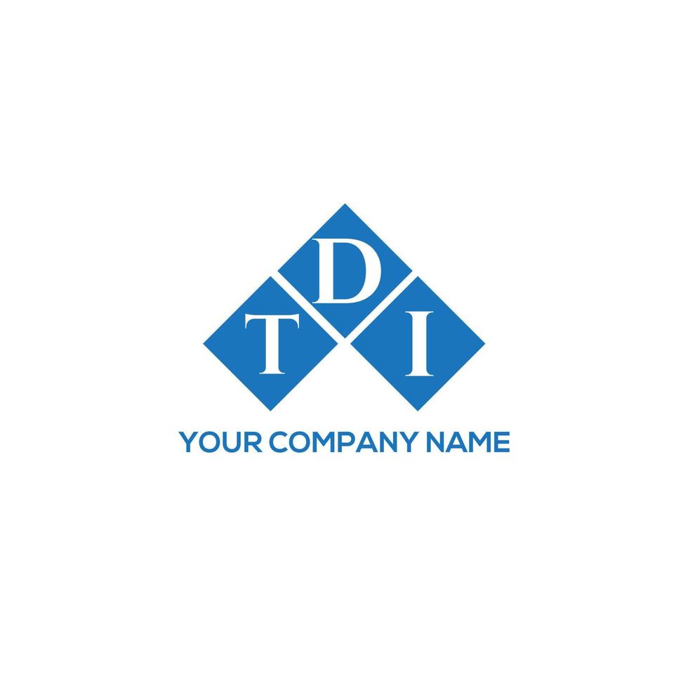 TDI creative initials letter logo concept. TDI letter design.TDI letter logo design on WHITE background. TDI creative initials letter logo concept. TDI letter design. vector