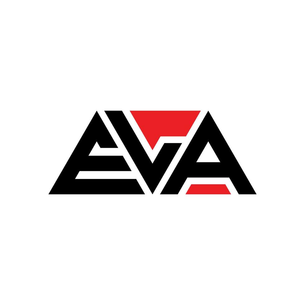 diseño de logotipo de letra triangular ela con forma de triángulo. monograma de diseño de logotipo de triángulo ela. plantilla de logotipo de vector de triángulo ela con color rojo. ela logo triangular logo simple, elegante y lujoso. ella