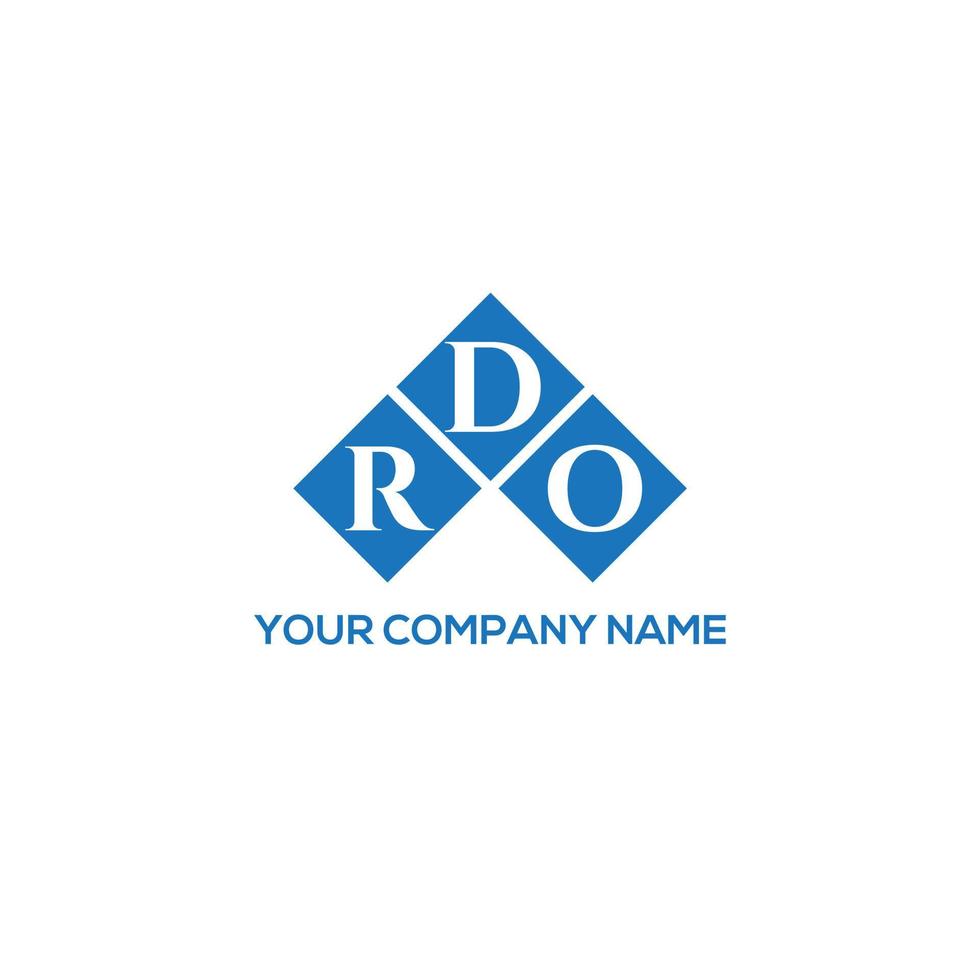 RDO letter logo design on WHITE background. RDO creative initials letter logo concept. RDO letter design. vector