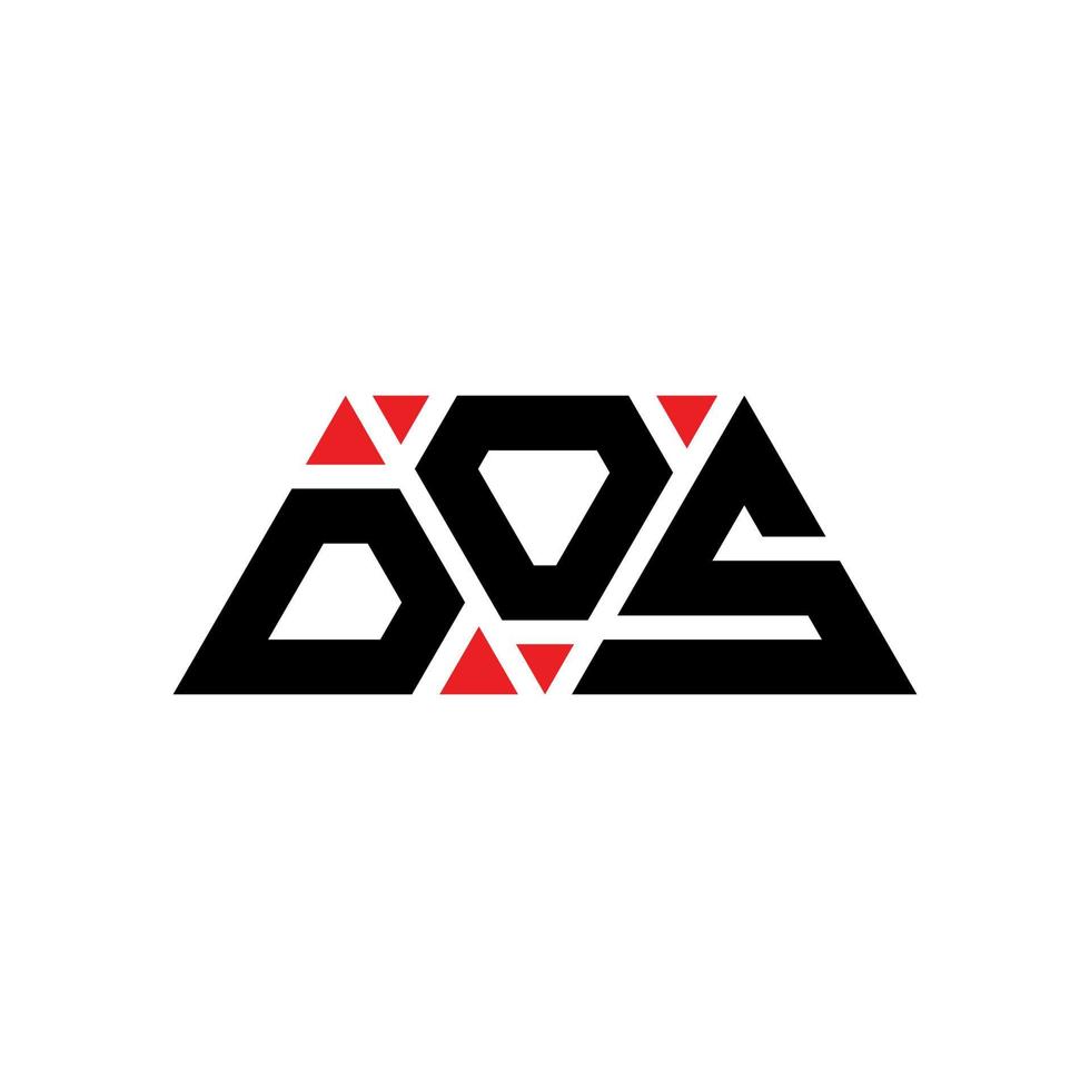 diseño de logotipo de letra triangular dos con forma de triángulo. monograma de diseño del logotipo del triángulo dos. plantilla de logotipo de vector de triángulo dos con color rojo. dos logotipo triangular logotipo simple, elegante y lujoso. dos