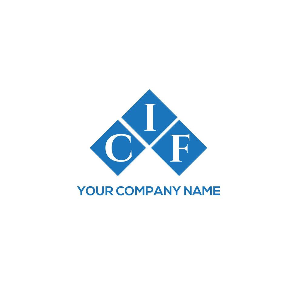 diseño de logotipo de letra cif sobre fondo blanco. concepto de logotipo de letra de iniciales creativas cif. diseño de letra cif. vector