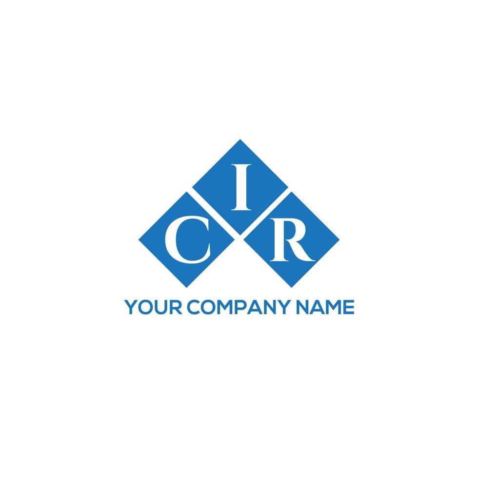 CIR letter logo design on WHITE background. CIR creative initials letter logo concept. CIR letter design. vector