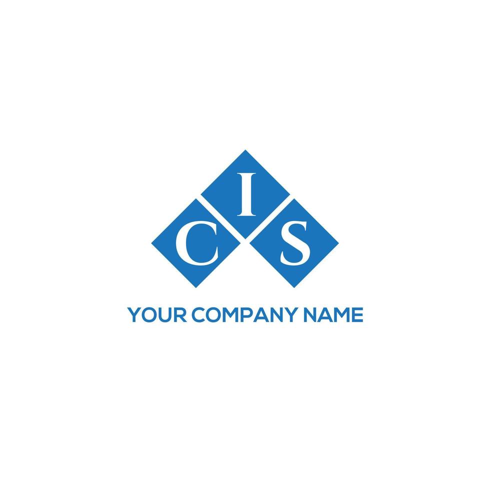 CIS letter logo design on WHITE background. CIS creative initials letter logo concept. CIS letter design. vector