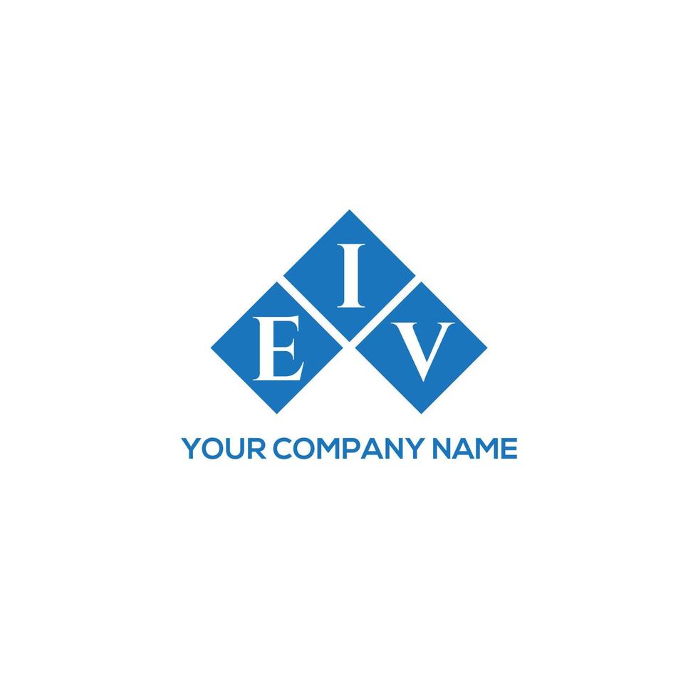 EIV letter logo design on WHITE background. EIV creative initials letter logo concept. EIV letter design. vector