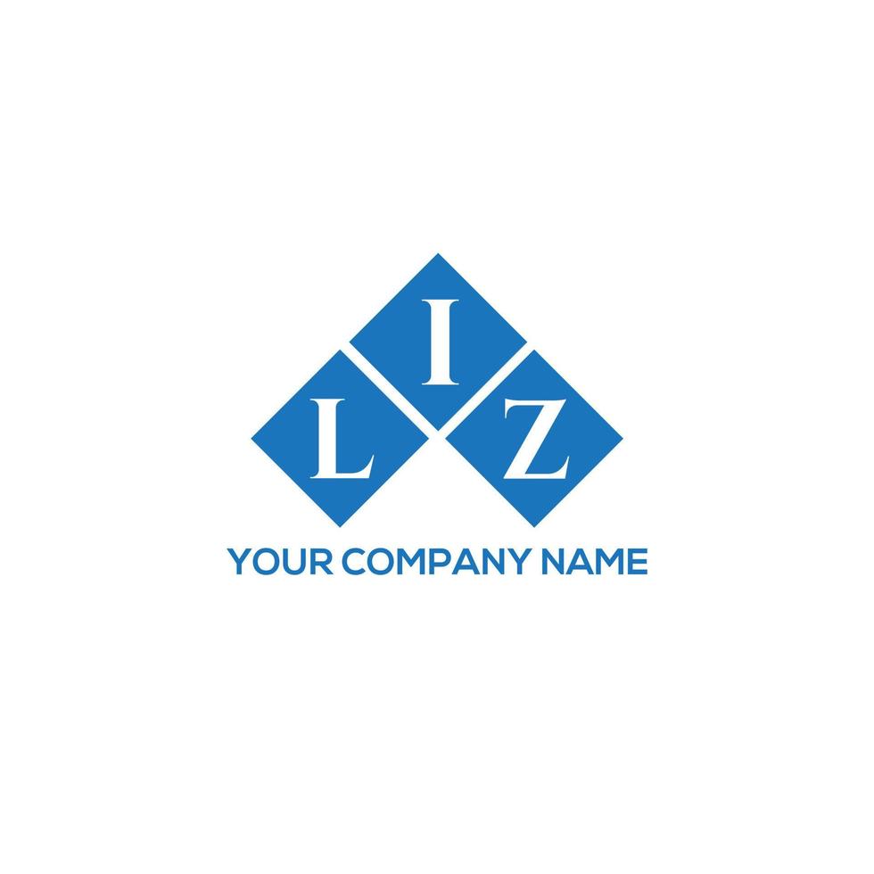 LIZ creative initials letter logo concept. LIZ letter design.LIZ letter logo design on WHITE background. LIZ creative initials letter logo concept. LIZ letter design. vector