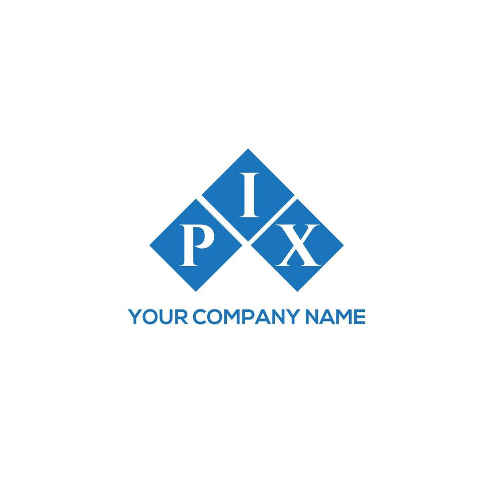 PIX letter logo design on WHITE background. PIX creative initials letter logo concept. PIX letter design. vector