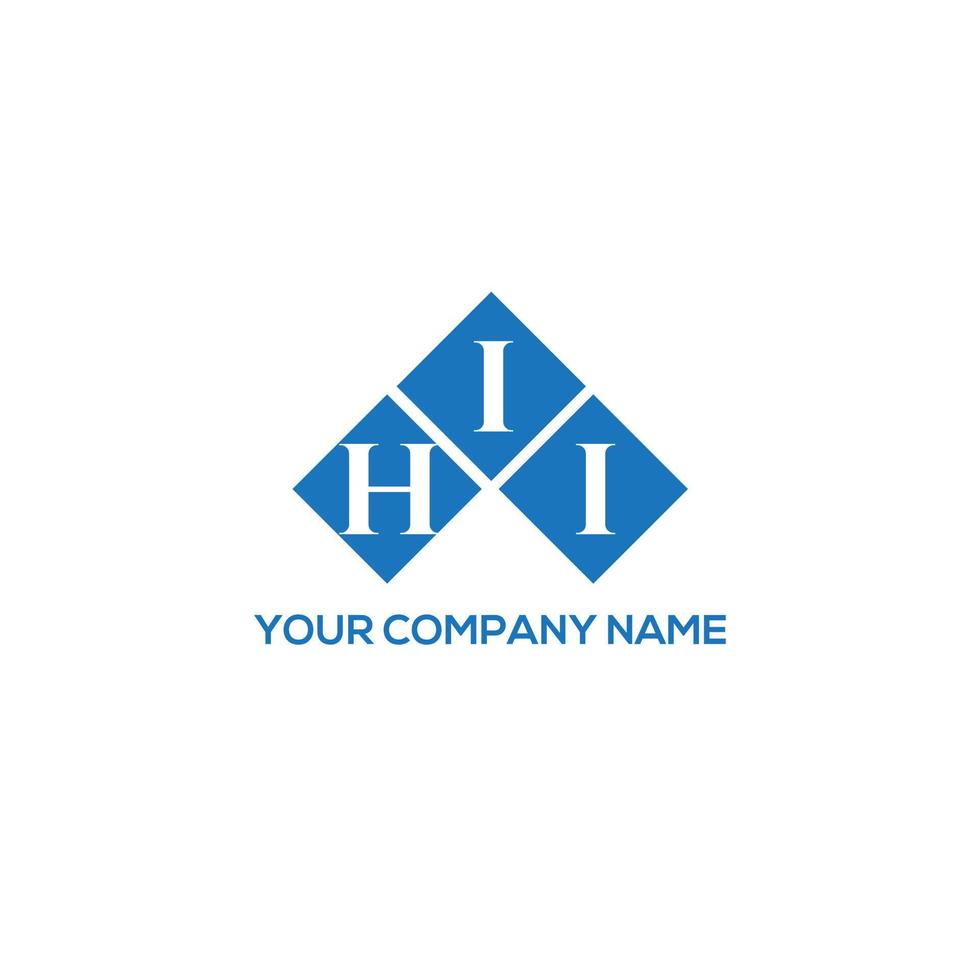 HII letter logo design on WHITE background. HII creative initials letter logo concept. HII letter design. vector