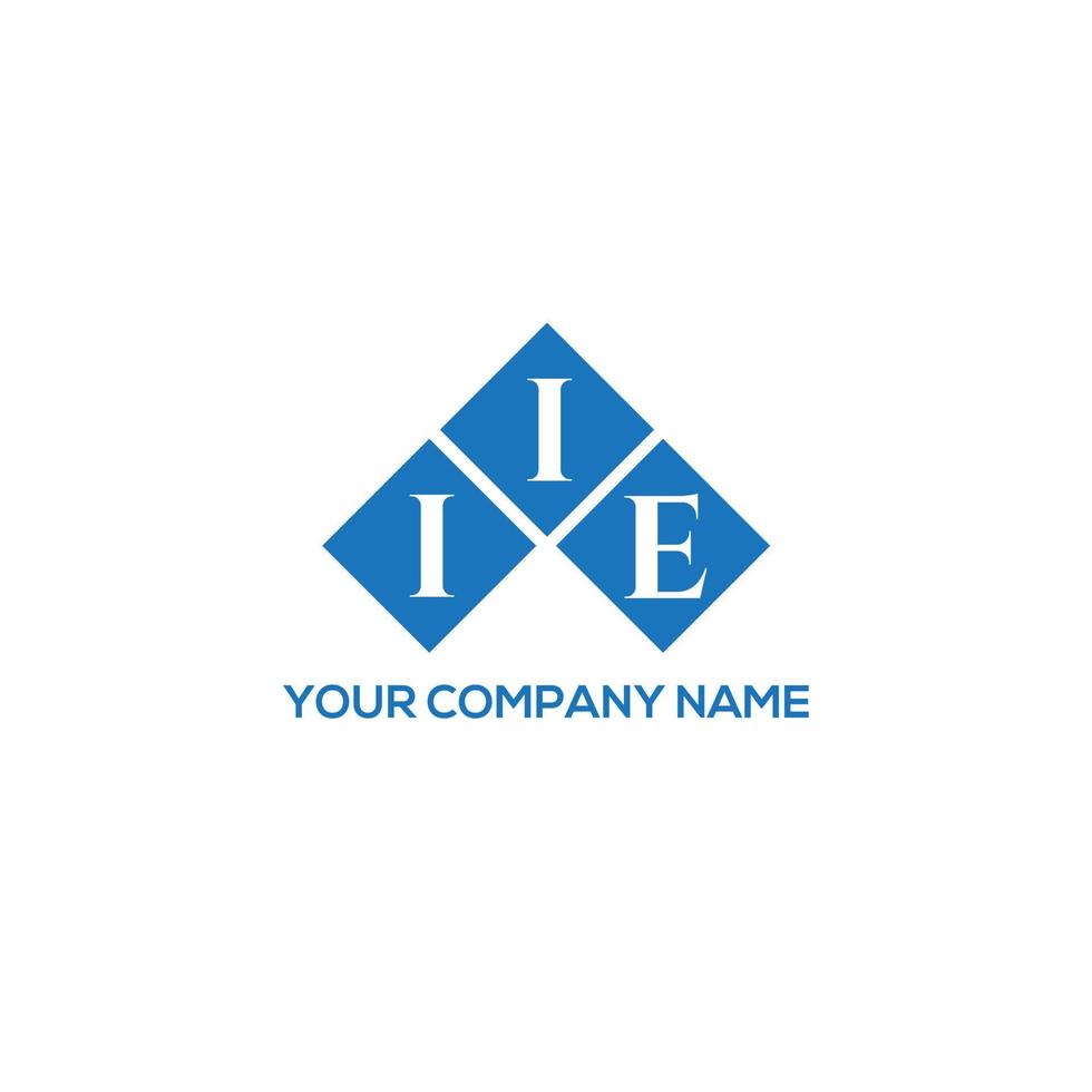 IIE letter logo design on WHITE background. IIE creative initials letter logo concept. IIE letter design. vector