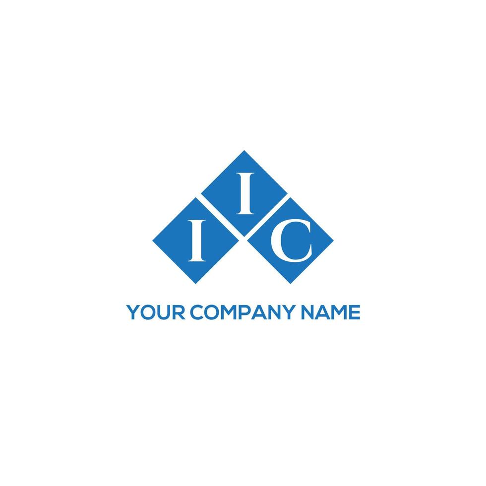 IIC letter logo design on WHITE background. IIC creative initials letter logo concept. IIC letter design. vector