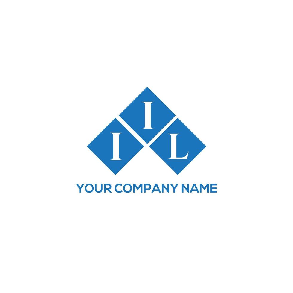 IIL letter logo design on WHITE background. IIL creative initials letter logo concept. IIL letter design. vector