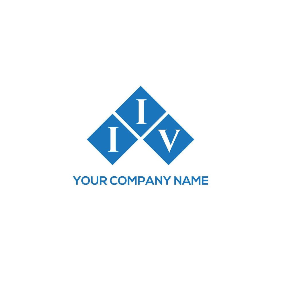 diseño de logotipo de letra iiv sobre fondo blanco. concepto de logotipo de letra de iniciales creativas iiv. diseño de letras iv. vector