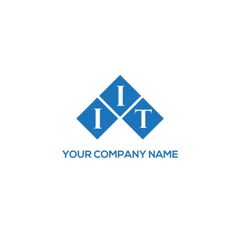IIT letter logo design on WHITE background. IIT creative initials letter logo concept. IIT letter design. vector