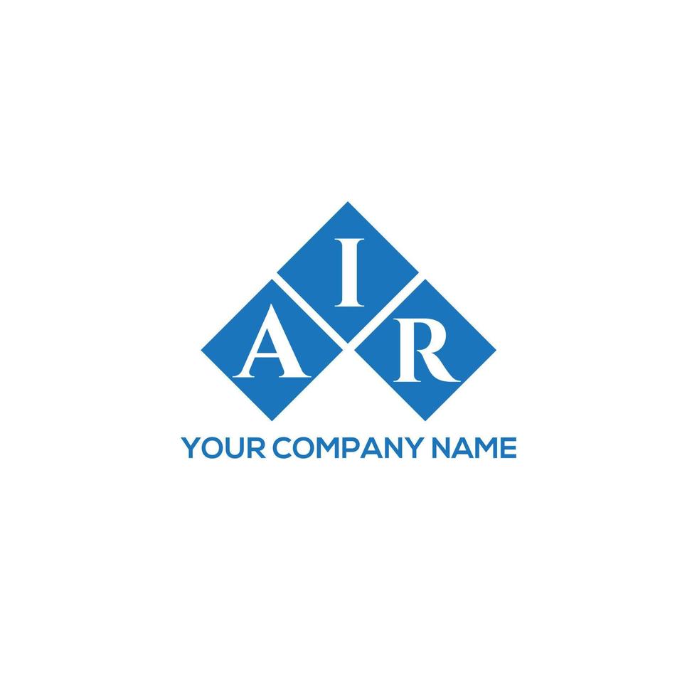 diseño de logotipo de carta de aire sobre fondo blanco. concepto de logotipo de letra de iniciales creativas de aire. diseño de carta de aire. vector