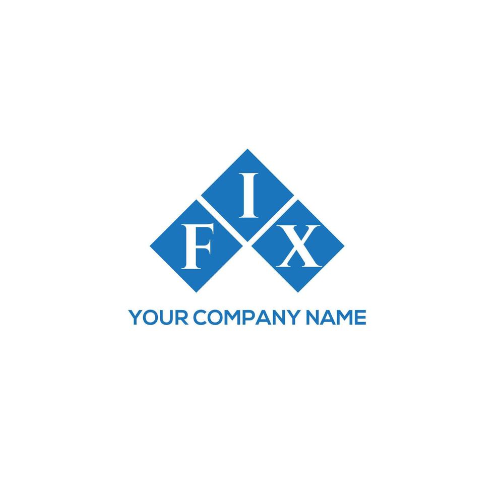 FIX letter logo design on WHITE background. FIX creative initials letter logo concept. FIX letter design. vector