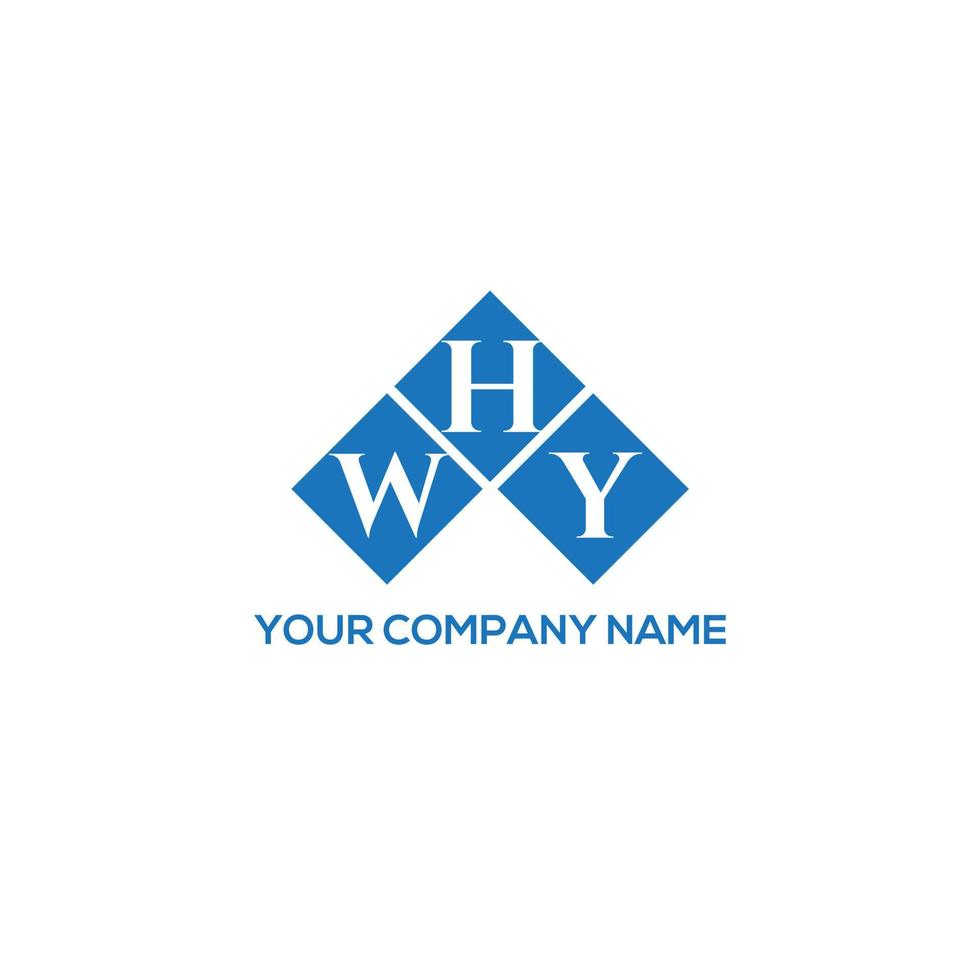 WHY letter logo design on WHITE background. WHY creative initials letter logo concept. WHY letter design. vector