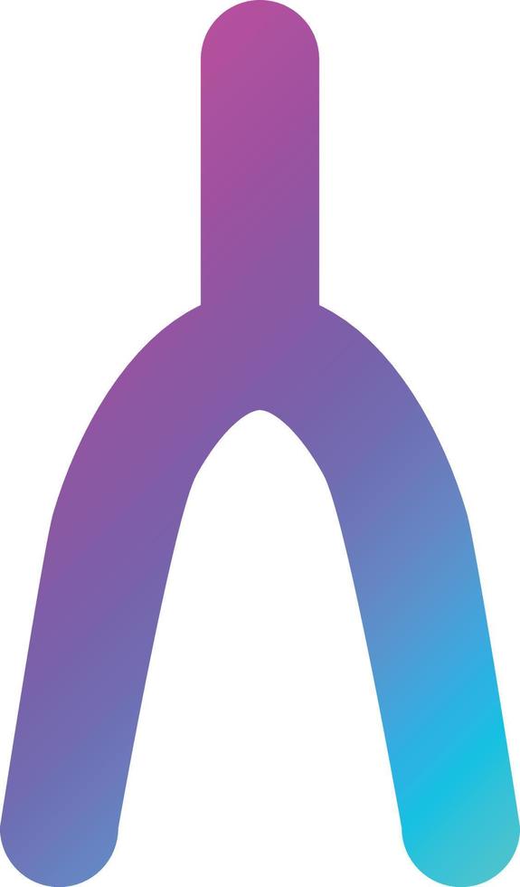 Wishbone Vector Icon Design Illustration