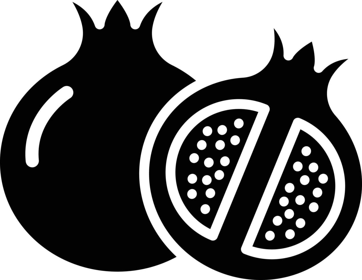 ilustración de diseño de icono de vector de granada